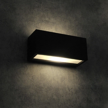 Lampa Ogrodowa Kinkiet Elewacyjny TOKIO E27 IP54 Czarna GOLDLUX (Polux)