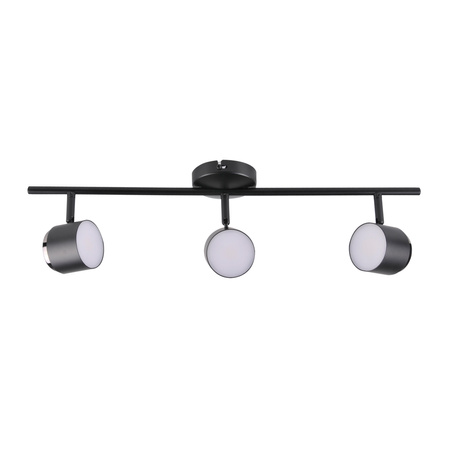 Lampa Listwa LED Oprawa Sufitowo-Ścienna 12,6W KUBIK 3 Czarny 3000K GOLDLUX (Polux)