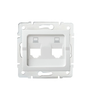 Adapter Gniazdka RJ45 Internetowe Kwadratowe Białe LOGI Kanlux