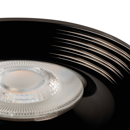 Oprawa sufitowa podtynkowa LIGLO DSO GU10/GU5.3 Okrągła Czarna KANLUX