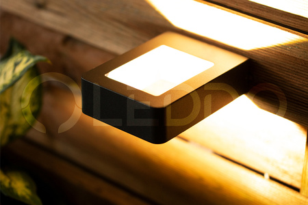 Lampa ogrodowa oprawa ELEWACYJNA KINKIET LED 6W Malta czarna