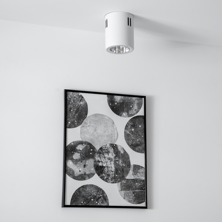 Oprawa Sufitowa Natynkowa Stała Okrągła APUS 10 Spot TUBA Biała E27