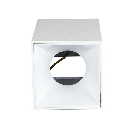 Oprawa Sufitowa Natynkowa Spot GU10 Kwadratowa Biała VT-882 V-TAC