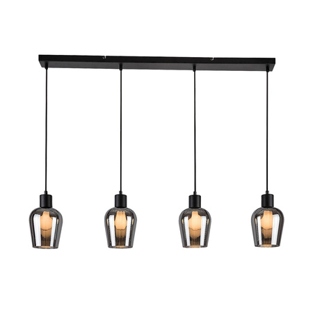Lampa Wisząca Sufitowa E27 Czarny Matowy Vintage Florian Rabalux