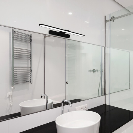 Lampa Ścienna Kinkiet SPLASH Czarna 40cm 8W LED Milagro