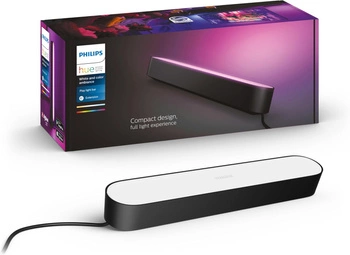 Lampka Biurkowa Podłużna LED 6.7W 500lm IP20 White and Color Ambiance RGB + TW Czarna 25cm Inteligentna SMART Zigbee Bluetooth Play Rozszerzenie Philips HUE