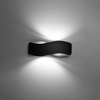 Lampa Ścienna Kinkiet 2x G9 Prostokątna Czarna Nowoczesna Tila Sollux