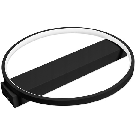Lampa sufitowa okrągła PLAFON LED żyrandol 33W 3000K-6500K czarny + pilot