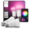 2x Żarówka LED E27 A60 8.1W = 75W 1100lm 1800-20000K CCT + RGB SMART Inteligentna Bluetooth ZigBee White and Color Ambiance Philips HUE