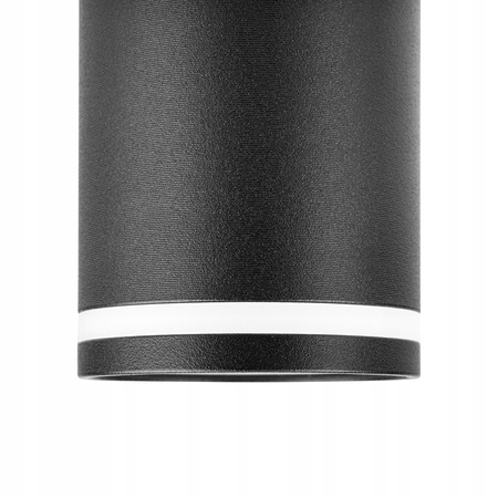 Oprawa Natynkowa Halogenowa Tuba Reflektor Spot GU10 Okrągła Czarna Ring Masterled