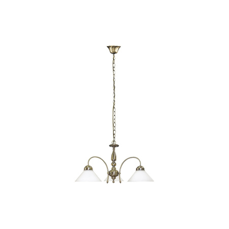 Lampa Sufitowa Wisząca Żyrandol 3x E27 Brązowy Klasyczny Marian 2703 Rabalux
