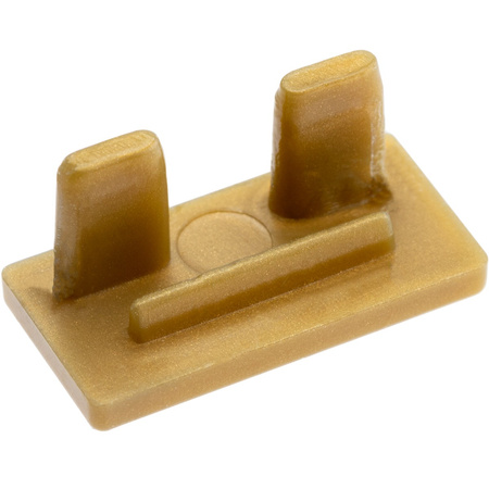 Zaślepka do profilu natynkowego MINI nawierzchniowego nakładanego ZŁOTA PEŁNA tworzywo sztuczne