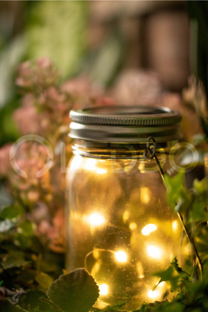 Latarenka LED Lampion Solarna Ogrodowa Słoik Wisząca Szklana