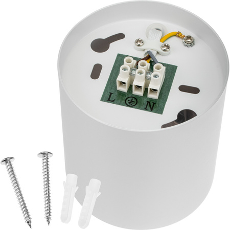 Oprawa Natynkowa HALOGENOWA Aluminiowa Biała SPOT TUBA 10cm do LED GU10 Bellalux