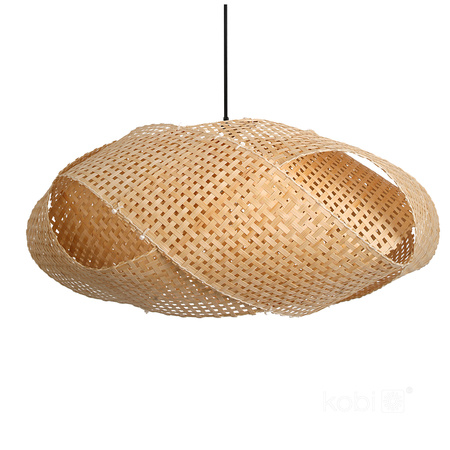 Lampa Wisząca Dekoracyjna Zwis Bambusowa E27 Boho Bindum Kobi