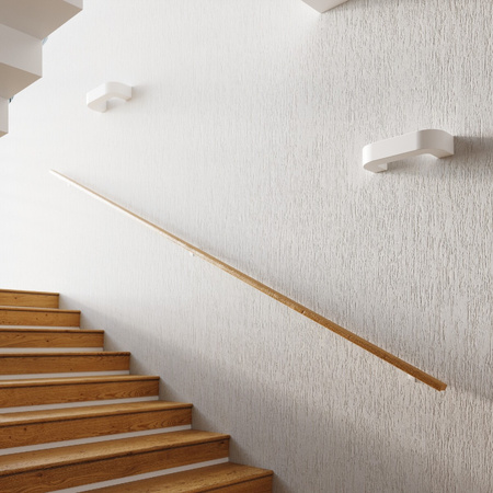 Lampa Ścienna Oprawa Natynkowa E27 Prostokątna Biała Nowoczesna Magnet Sollux