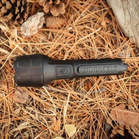 Latarka Gumowa LED Ręczna Taktyczna Bateryjna 2xAA 100lm DURACELL