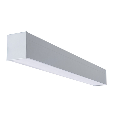 Oprawa Liniowa Lampa Sufitowa LED 10W 50cm 1200lm 4000K Neutralna 90° Srebrna Natynkowa Kanlux
