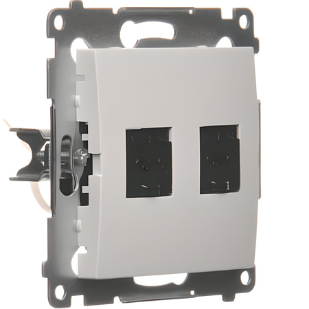Gniazdo Komputerowe RJ45 kat.6 Podwójne bez Ramki D62.01/11 KONTAKT SIMON