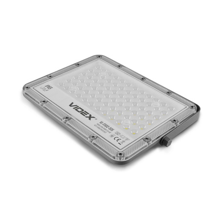 Lampa Naświetlacz LED Solarny z Pilotem 50W 1000lm 5000K Neutralna 90° 3.2V IP65 IK07 Natynkowy Szary VIDEX