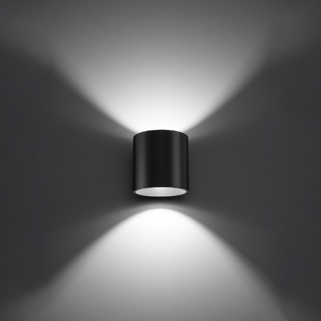 Lampa Ścienna Kinkiet Góra Dół G9 Cylindryczna Antracyt Nowoczesna Orbis Sollux