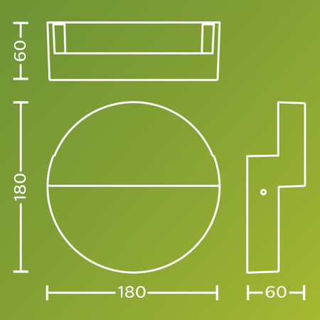Kinkiet Ogrodowy Lampa Elewacyjna Zewnętrzna LED 4.3W 800lm 2700K IP44 Antracyt Valor Ultra Efficient Philips