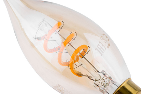 Żarówka LED E14 Edison C35 2.5W 135lm 1800K Ciepła Bursztynowa XLED Filament Kanlux