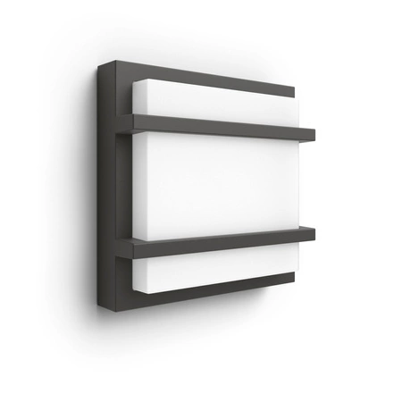 Kinkiet Ogrodowy Lampa Elewacyjna Zewnętrzna LED 3.8W 800lm 2700K Antracyt Petronia Ultra Efficient Philips