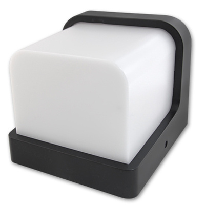 Kinkiet Ogrodowy Elewacyjny Lampa Ścienna E27 CZARNA Kwadratowa CORGI