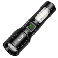 Latarka Akumulatorowa LED Taktyczna 5W 260lm Lampka Ręczna Mocna + SMD VA0184 VAYOX