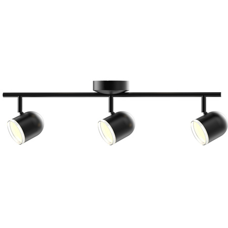 Lampa sufitowo-ścienna ruchoma regulowana 12,6W LED RAWI 3 czarny 3000K GOLDLUX (Polux)