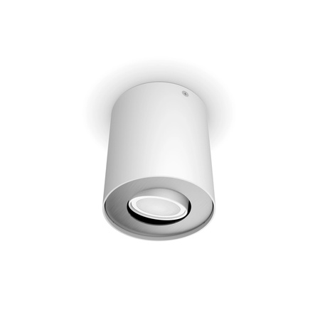 Lampa Sufitowa LED Oprawa Natynkowa TUBA SPOT 4.2W 400lm IP20 White Ambiance TW Biała Inteligentna SMART Zigbee Bluetooth + Regulator Pilot Pillar Philips HUE