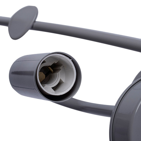 Lampa Sufitowa Żyrandol KAGO 3xE14 Szaro-Różowa Milagro