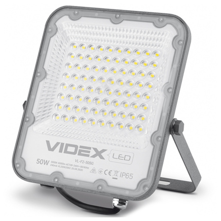 Naświetlacz Halogen LED 50W 6500lm 5000K IP65 Szary VIDEX DAVIS