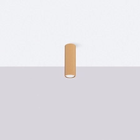 Lampa Sufitowa Reflektor Tuba Spot 1x GU10 Złota Karbon Deep Space SL.1550 Sollux