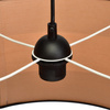 Lampa wisząca TERRA 1xE27 Czarny Abażur Drewno Milagro MLP6290 Metal + Tkanina + Drewno
