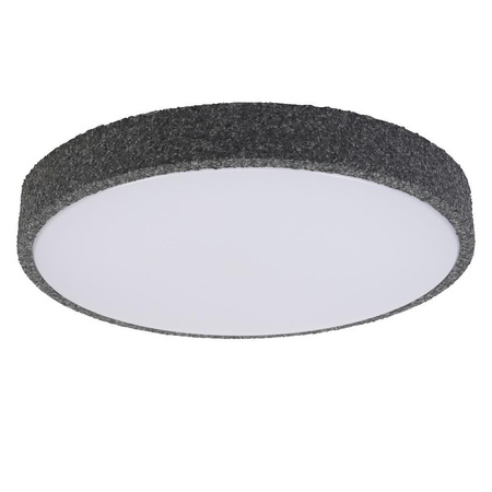 Lampa Sufitowa Plafon LED Oprawa Ściemnialna 24W 39cm Czarny Piaskowany Kamień LEDVANCE