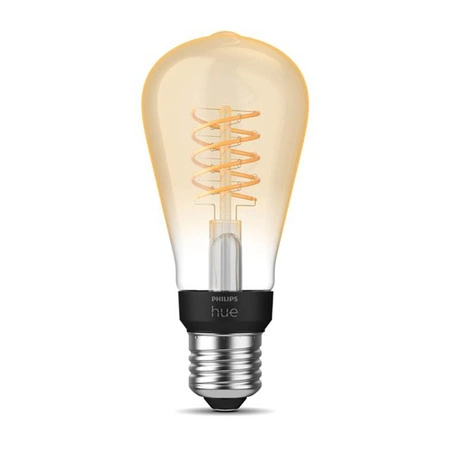 Żarówka LED Edison E27 ST64 7W 2100K Ciepła Filament PHILIPS HUE White Bluetooth Zigbee