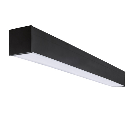 Oprawa Liniowa Lampa Sufitowa LED Czujnik Ruchu 29W 120cm 3170lm 3000K Ciepła 90° Natynkowa Czarna KANLUX