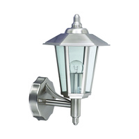 Lampa Ogrodowa LED Kinkiet Elewacyjny JUPITER E27 Latarnia do Góry Srebrna Volteno