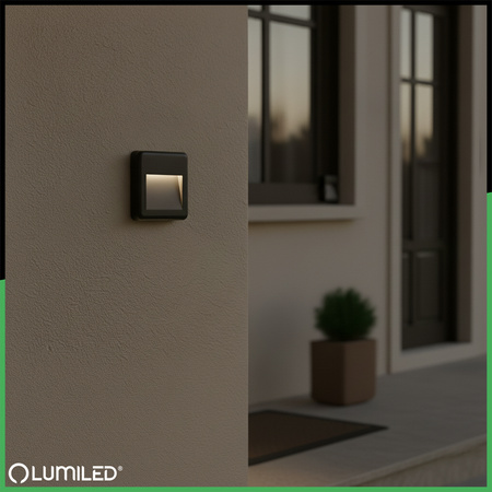 Lampa Ogrodowa Zewnętrzna Schodowa Kinkiet Elewacyjny CCT 3000-6500K LED 4W IP65 VIREO LUMILED