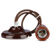 Lampa Wisząca Oprawa E27 Porcelanowy klosz brązowy z kablem VT-7998 V-TAC