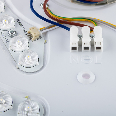 Plafon LED sufitowy łazienkowy 72W 3000-6500K Biały Okrągły Diament 57cm + Pilot