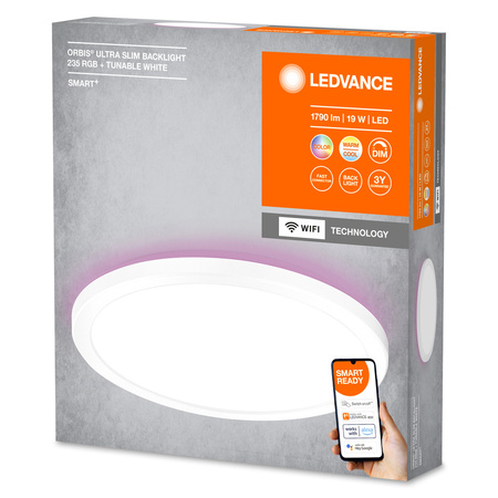 Plafon LED Natynkowy 19W SMART+ WiFi RGB Ściemnialny 24cm Okrągły Biały Orbis Ceiling LEDVANCE
