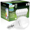6x Żarówka LED E14 Kulka P45 2,5W = 25W 249lm 6500K Zimna 180° LUMILED