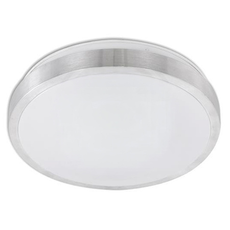 Plafon LED Lampa Sufitowa 16W 4000K Plafon SOLEN Okrągly IP44 Srebrny
