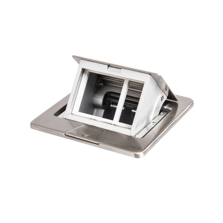 Puszka Podłogowa BIURO+ 12x12cm INOX KANLUX