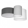LAMPA SUFITOWA NATYNKOWA Żyrandol PLAFON TUBA 3XE27 STAN GREY
