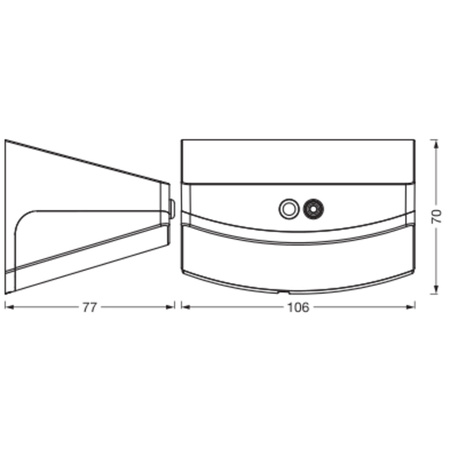 Kinkiet Ogrodowy Lampa Elewacyjna Zewnętrzna LED z Czujnikiem Ruchu i Zmierzchu 1.5W 120lm 3000K Ciepła Szary IP44 Endura Osram