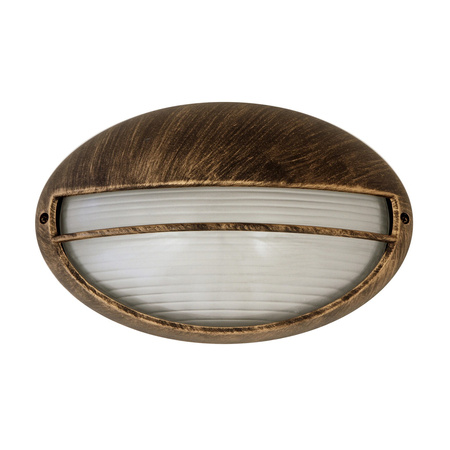 Lampa Ogrodowa Zewnętrzna Kinkiet Elewacyjny LED E27 IP54 Złoty Klasyczny Hektor Rabalux